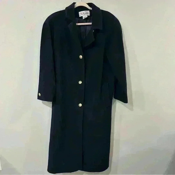 Like New Talbots 100% Wool Full Length Peacoat Jacket - Picture 1 of 6